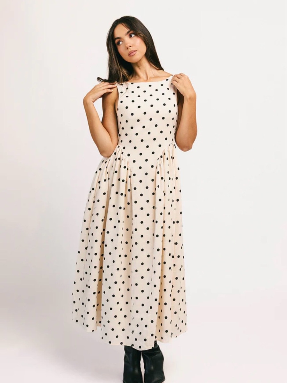 Viv Midi Dress Polka Dot from Shop Zoco